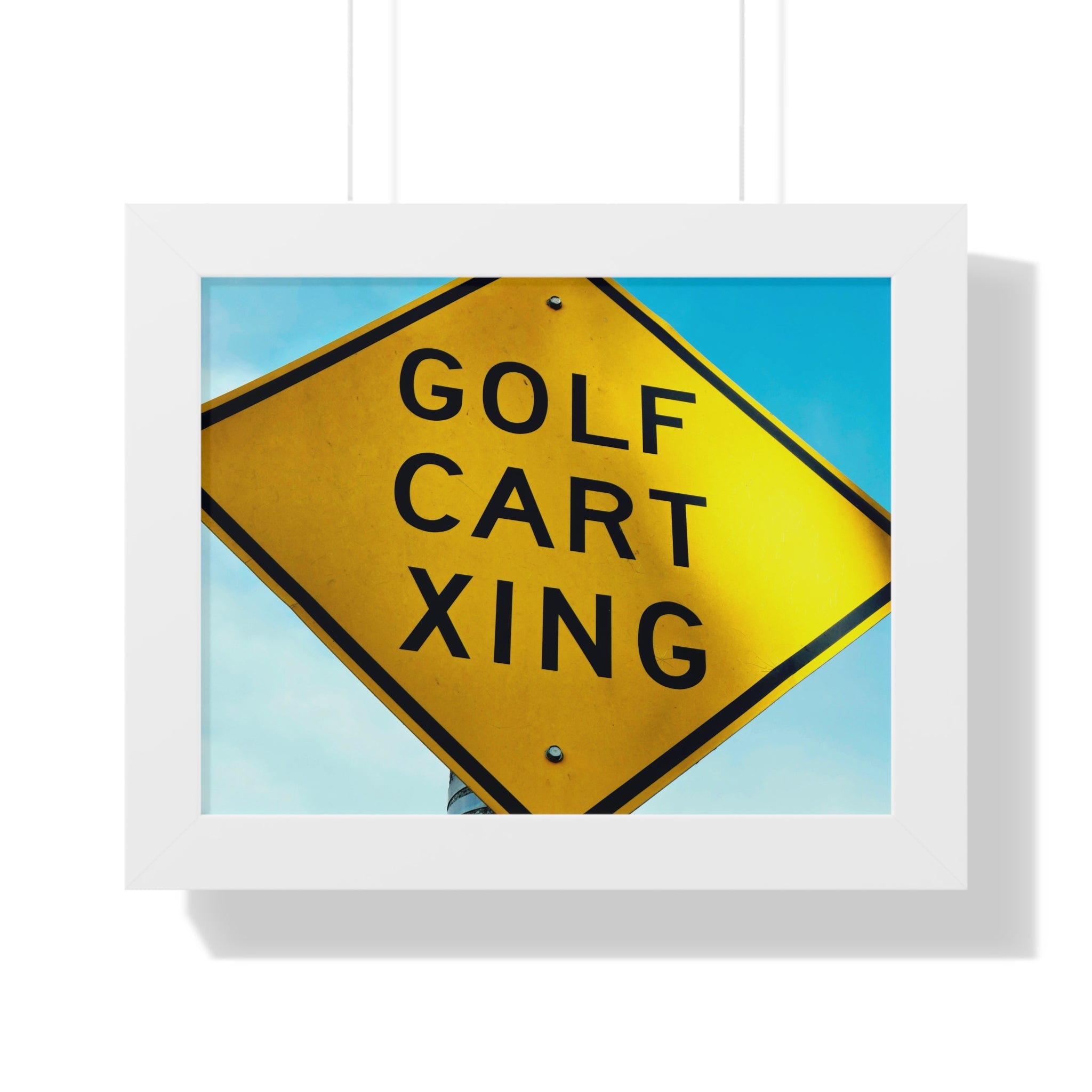 "Golf Cart Sign!" - Golf Wall Art