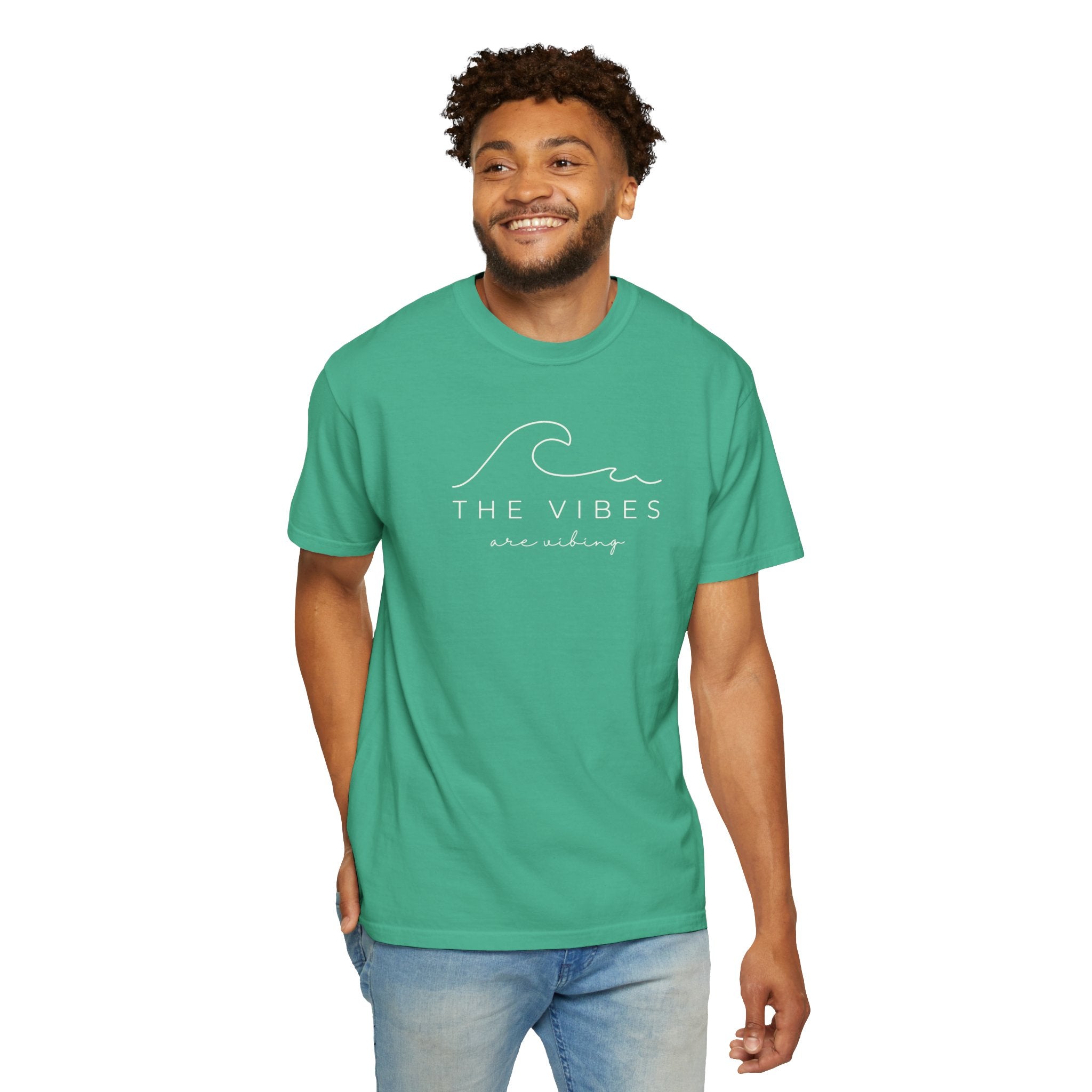 "The Vibes Are Vibing, Ocean Waves" | Beach T Shirts