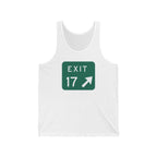 "Sea Isle City, Exit 17 Tank Top" - Beach Tank Top