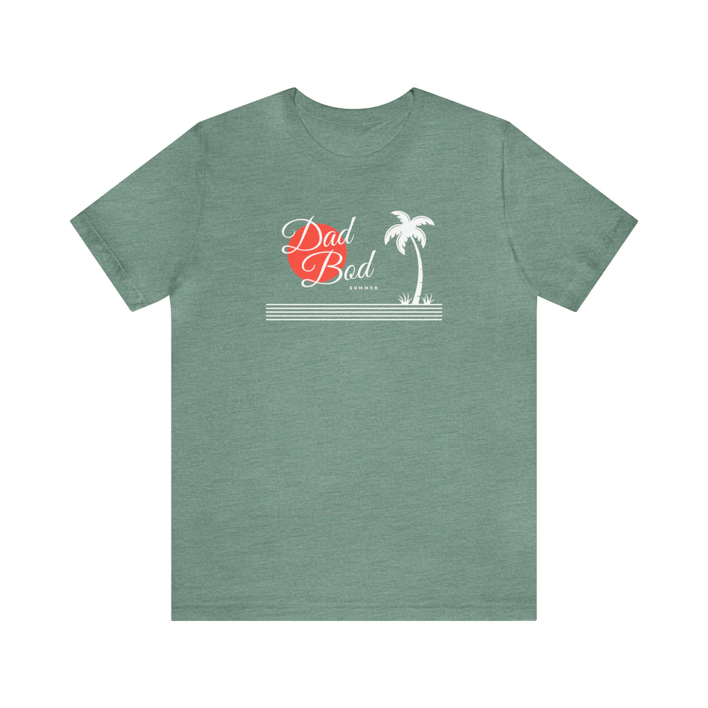 Sunset & Palm Trees Design - Dad Bod Summer