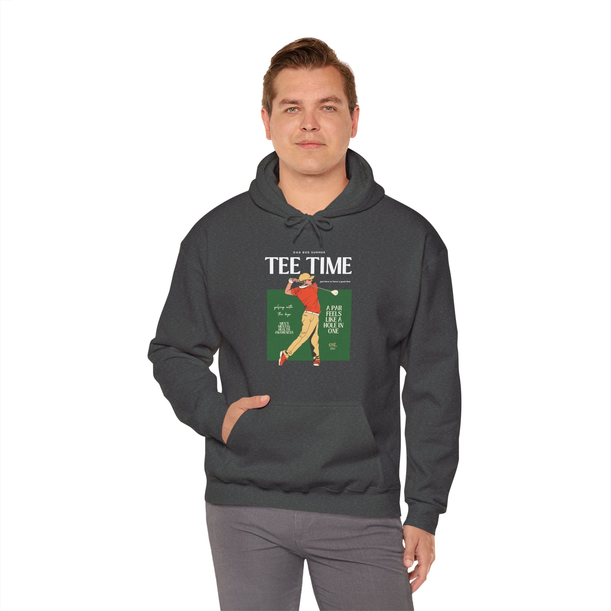 "1990's Retro Golf Tee Time" - Golf Hoodie