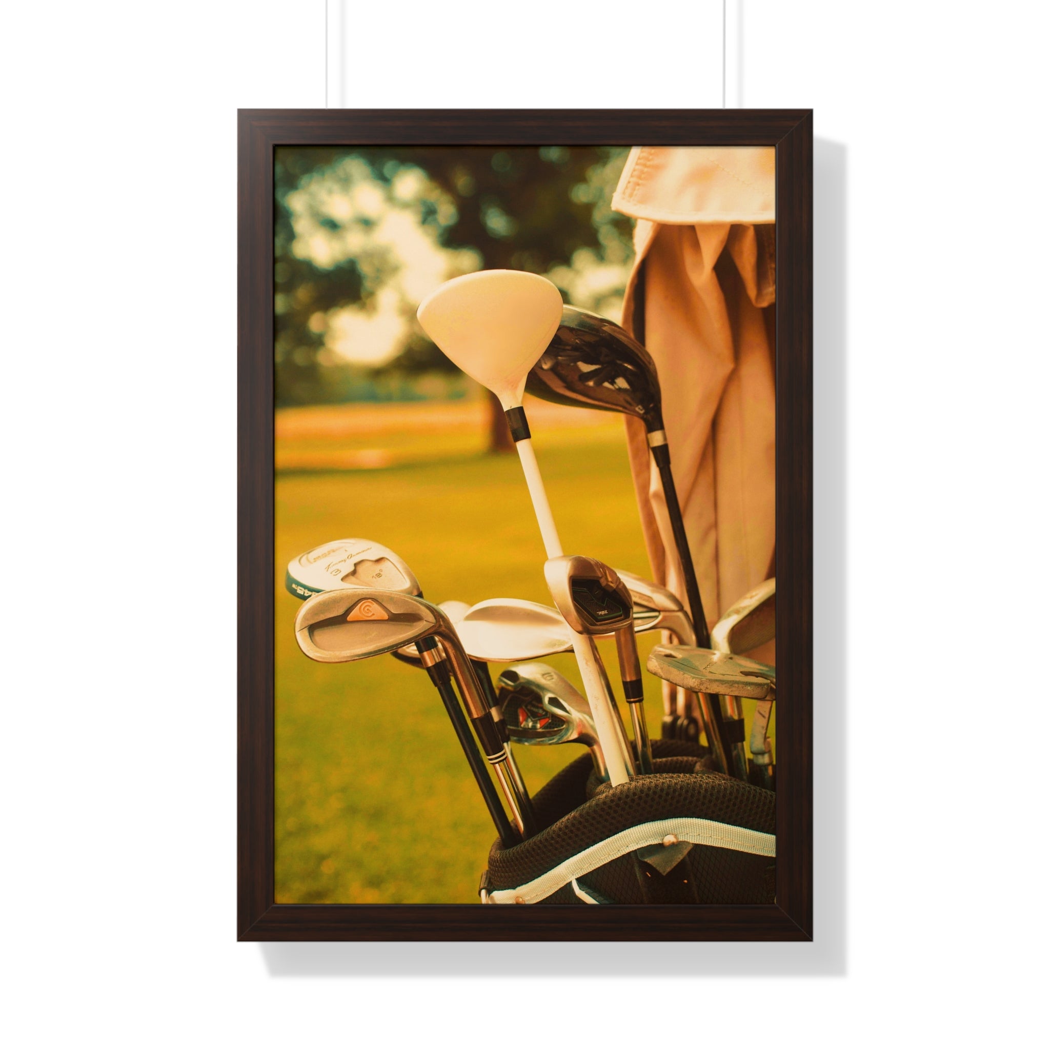 "Golf Clubs With A Retro Vibe" - Golf Wall Art