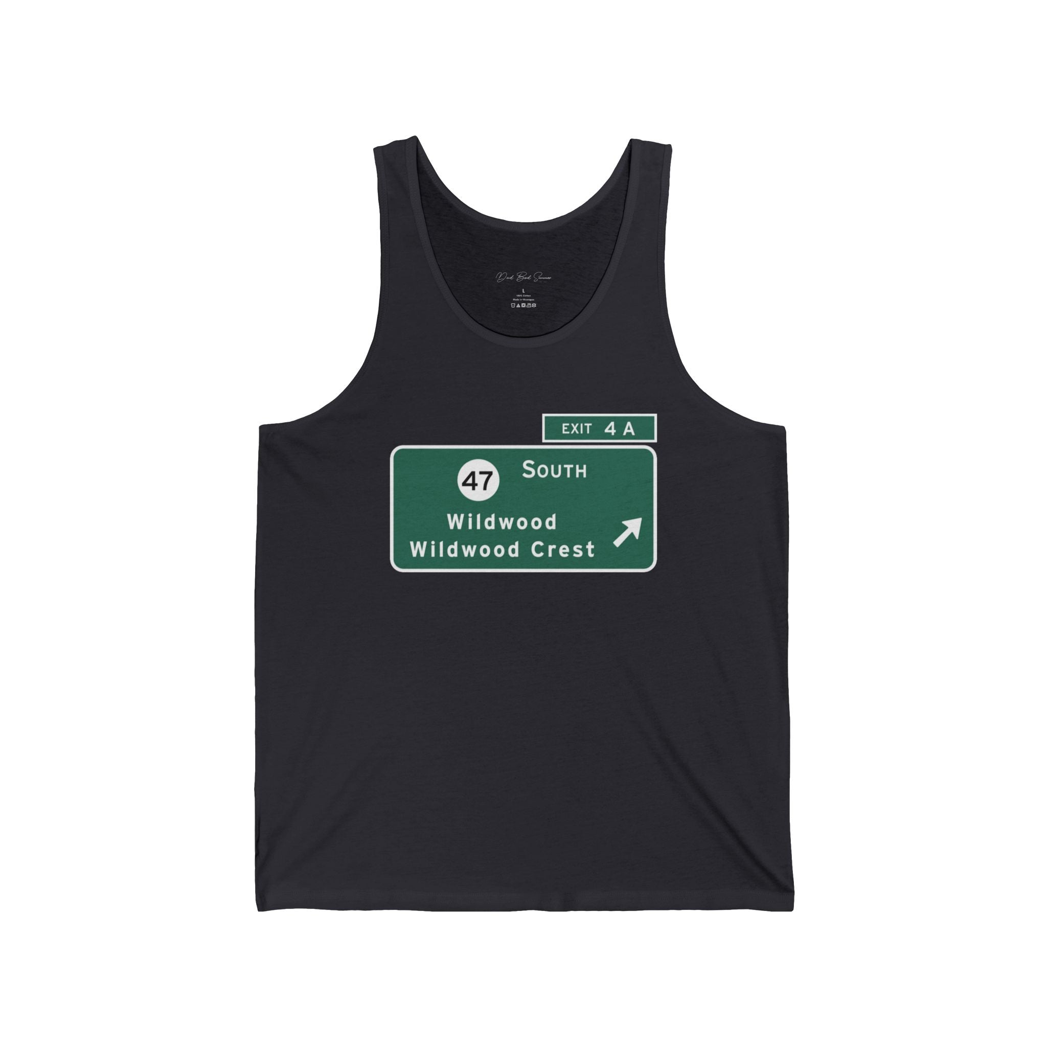 "Wildwood Exit Sign" - Beach Tank Tops
