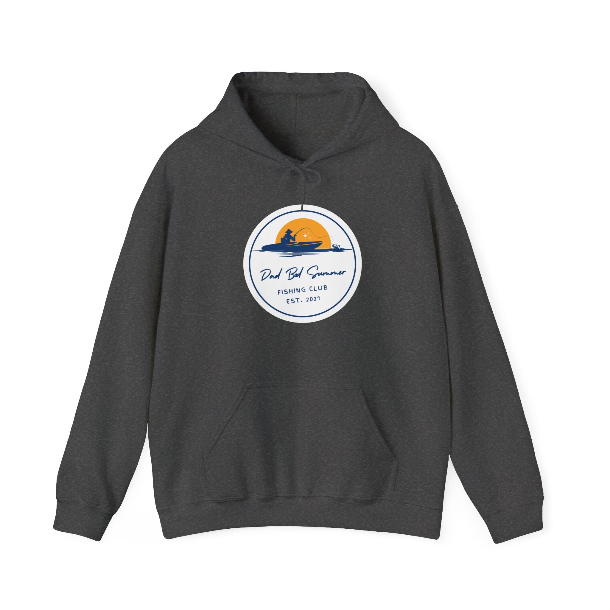 "Dad Bod Summer Fishing Club" - Fishing Hoodie