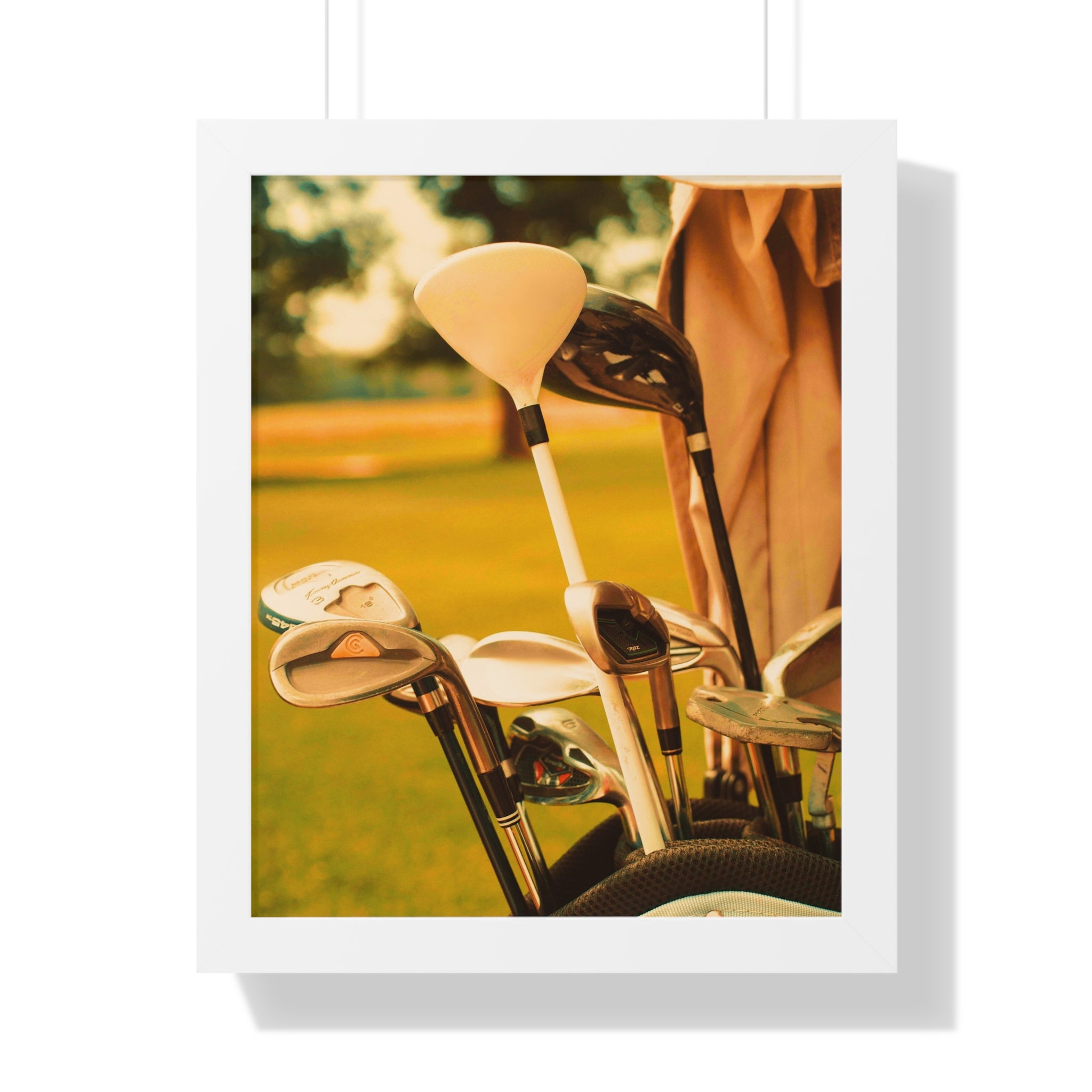 "Golf Clubs With A Retro Vibe" - Golf Wall Art