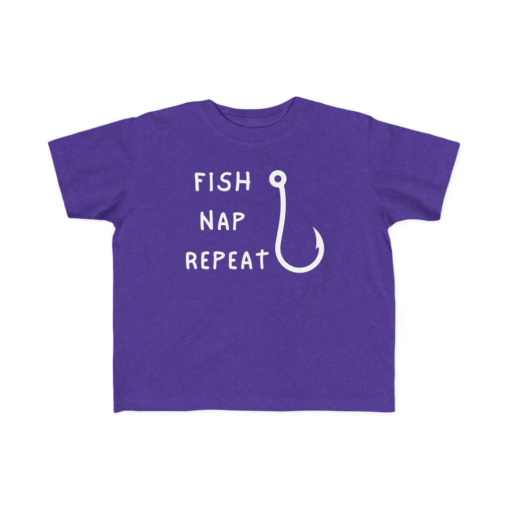 Fish, Nap, Repeat | Toddler Fishing Shirt
