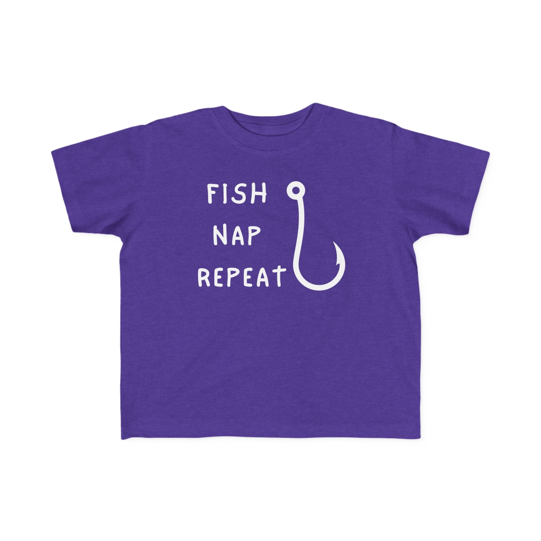 Fish, Nap, Repeat | Toddler Fishing Shirt