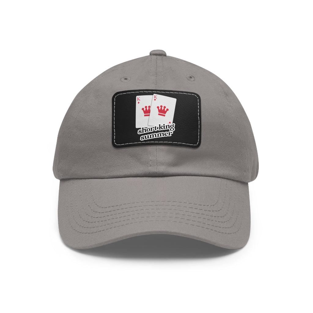 Short King Summer Hat with Leather Patch - Dad Bod Summer