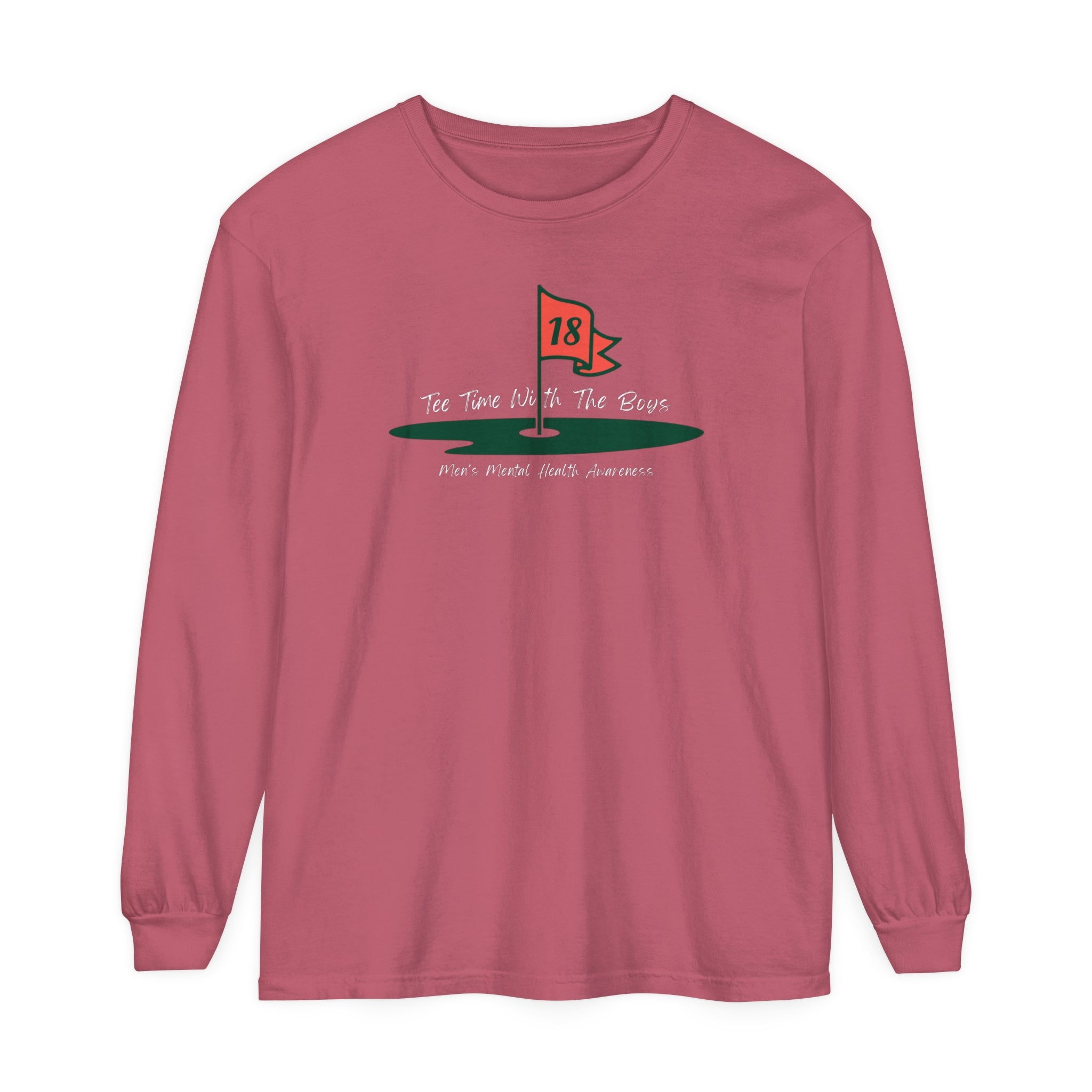 "Tee Time With The Boys, 18th Hole" - Long Sleeve Golf Shirt