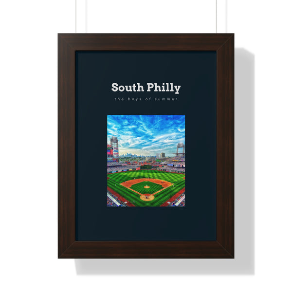 South Philly, Philadelphia Phillies Wall Art Framed, Boys of Summer - Dad Bod Summer