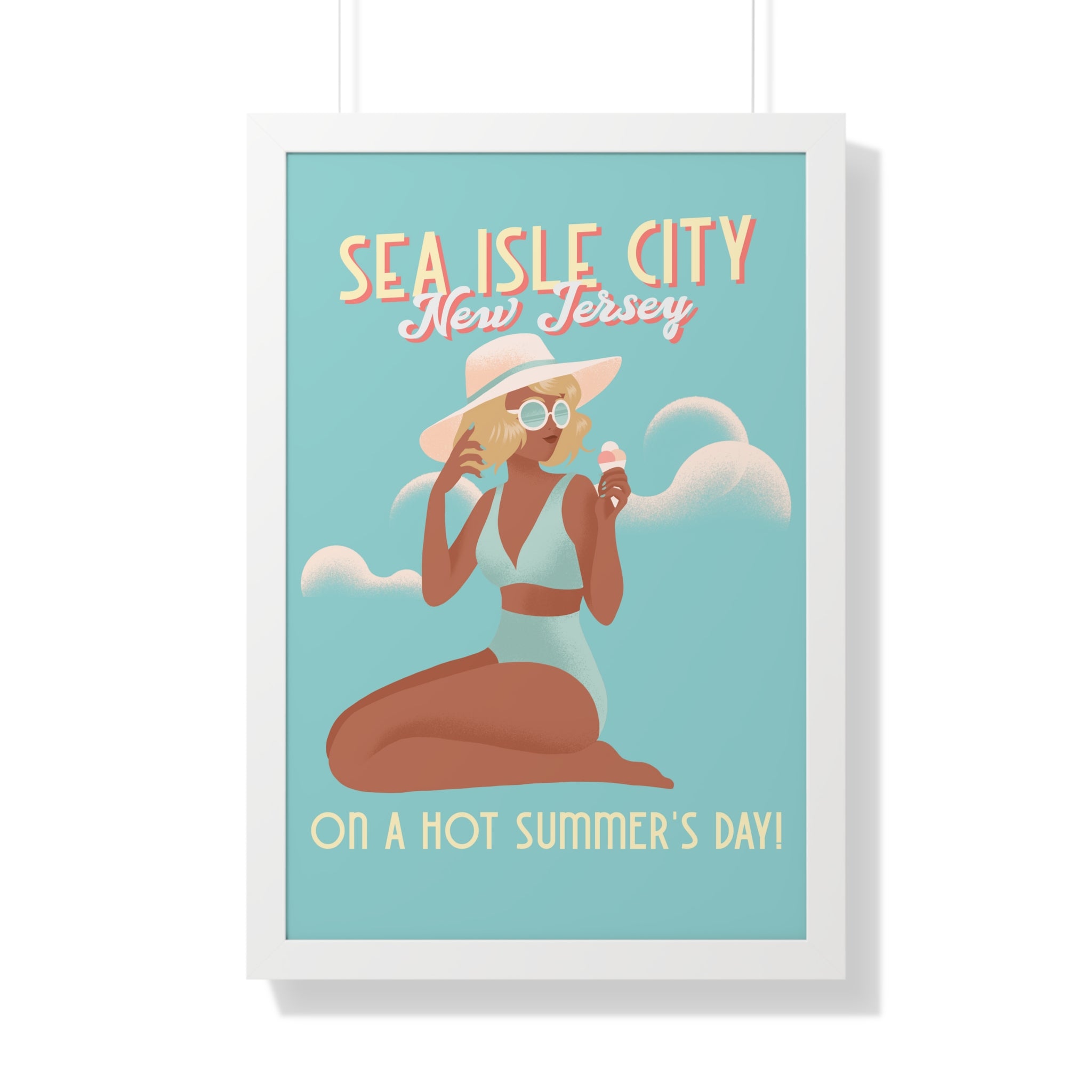"Sea Isle City On A Hot Summer's Day" - Beach Wall Art