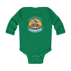 "Bottle Of Milk Drinking Champion" - Funny Baby Onesies