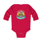 "Bottle Of Milk Drinking Champion" - Funny Baby Onesies