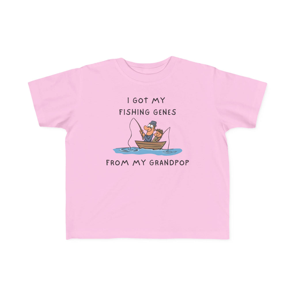I Got My Fishing Genes From My Grandpop | Toddler Fishing Shirt