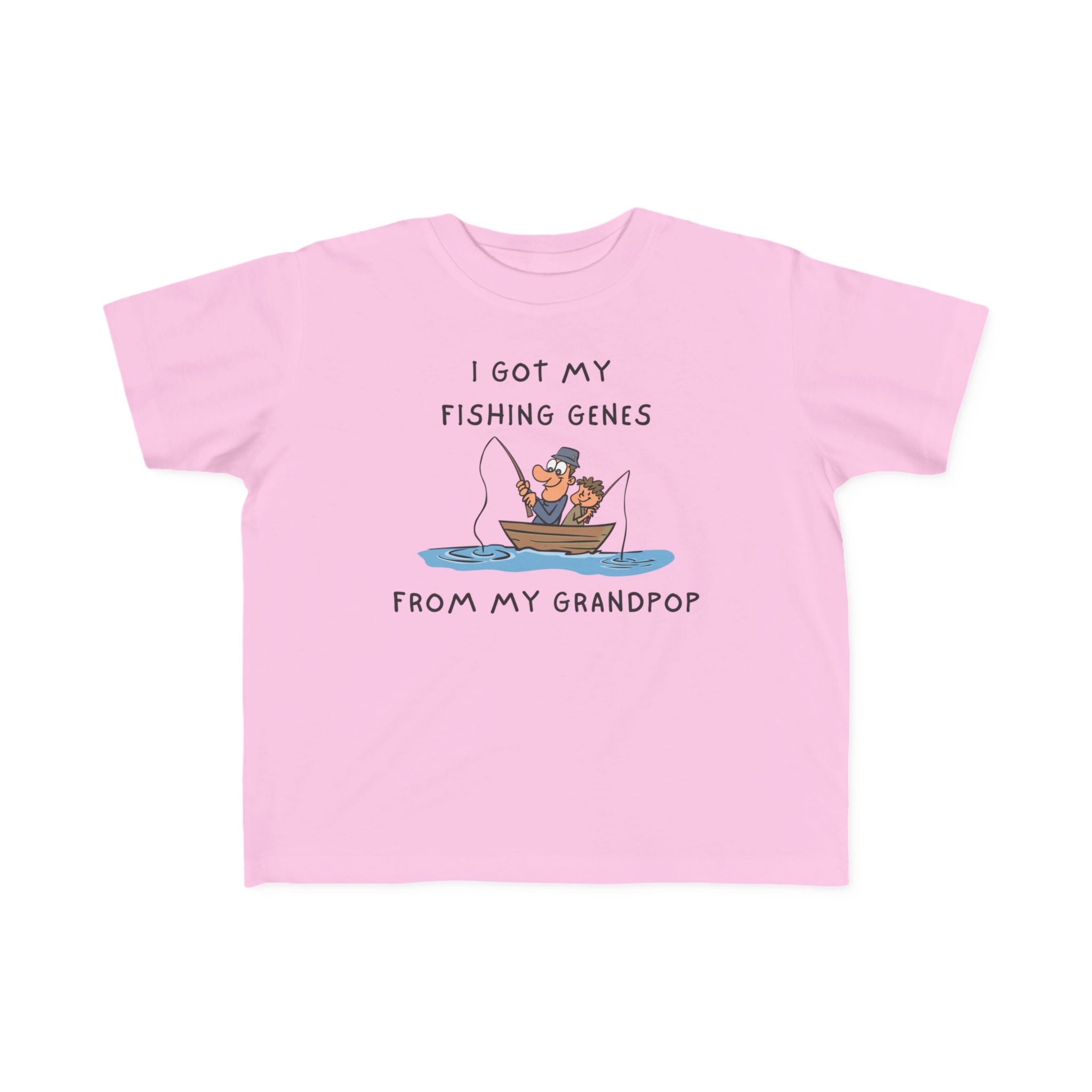 I Got My Fishing Genes From My Grandpop | Toddler Fishing Shirt