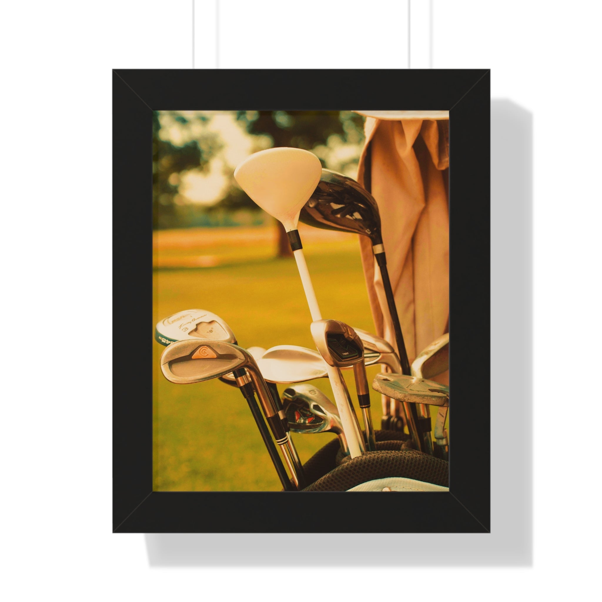 "Golf Clubs With A Retro Vibe" - Golf Wall Art