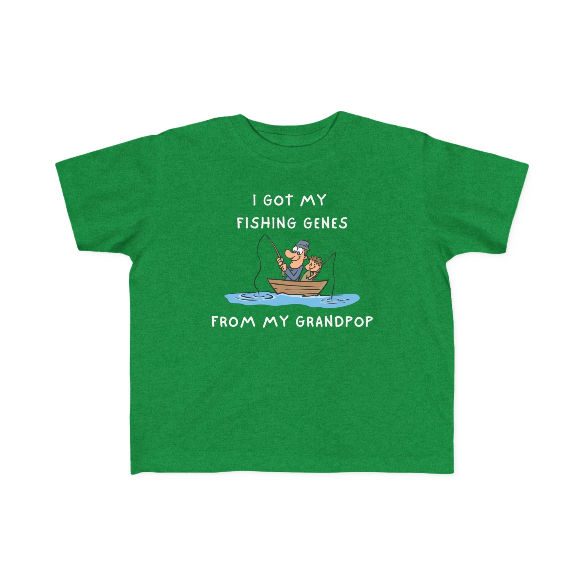 I Got My Fishing Genes From My Grandpop | Toddler Fishing Shirt