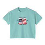 1776 Shirt | Americana Women's Shirts | Women's Crop Tee