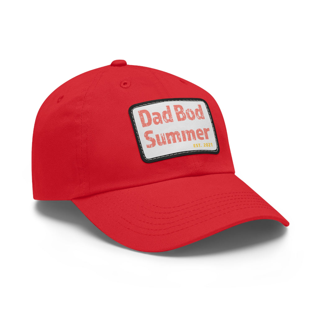 Dad Bod Summer Hat with Leather Patch - Dad Bod Summer