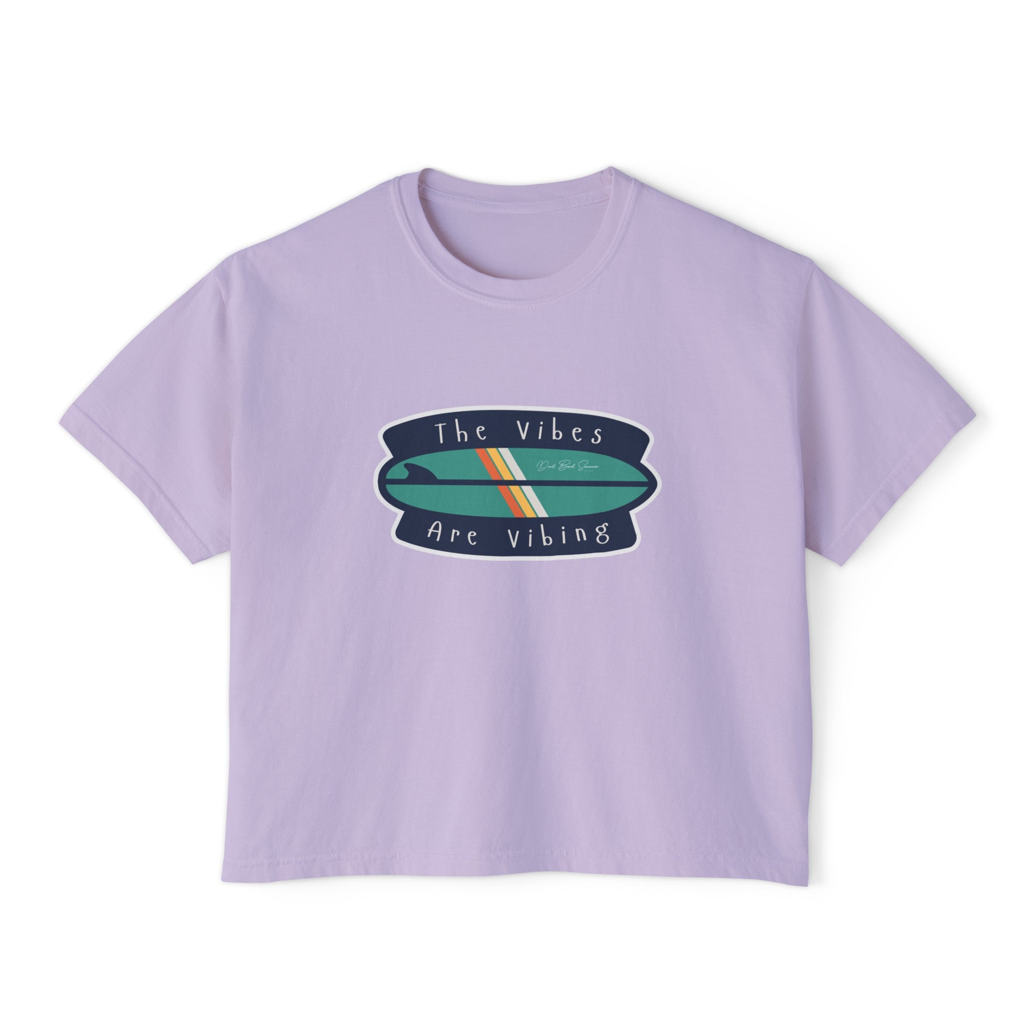 "The Vibes Are Vibing" Women's Boxy T-Shirt, Good Vibes Shirt