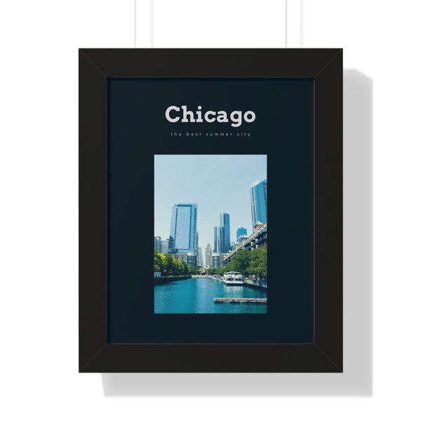 Chicago "The Best Summer City" Wall Art- Pre Framed - Dad Bod Summer