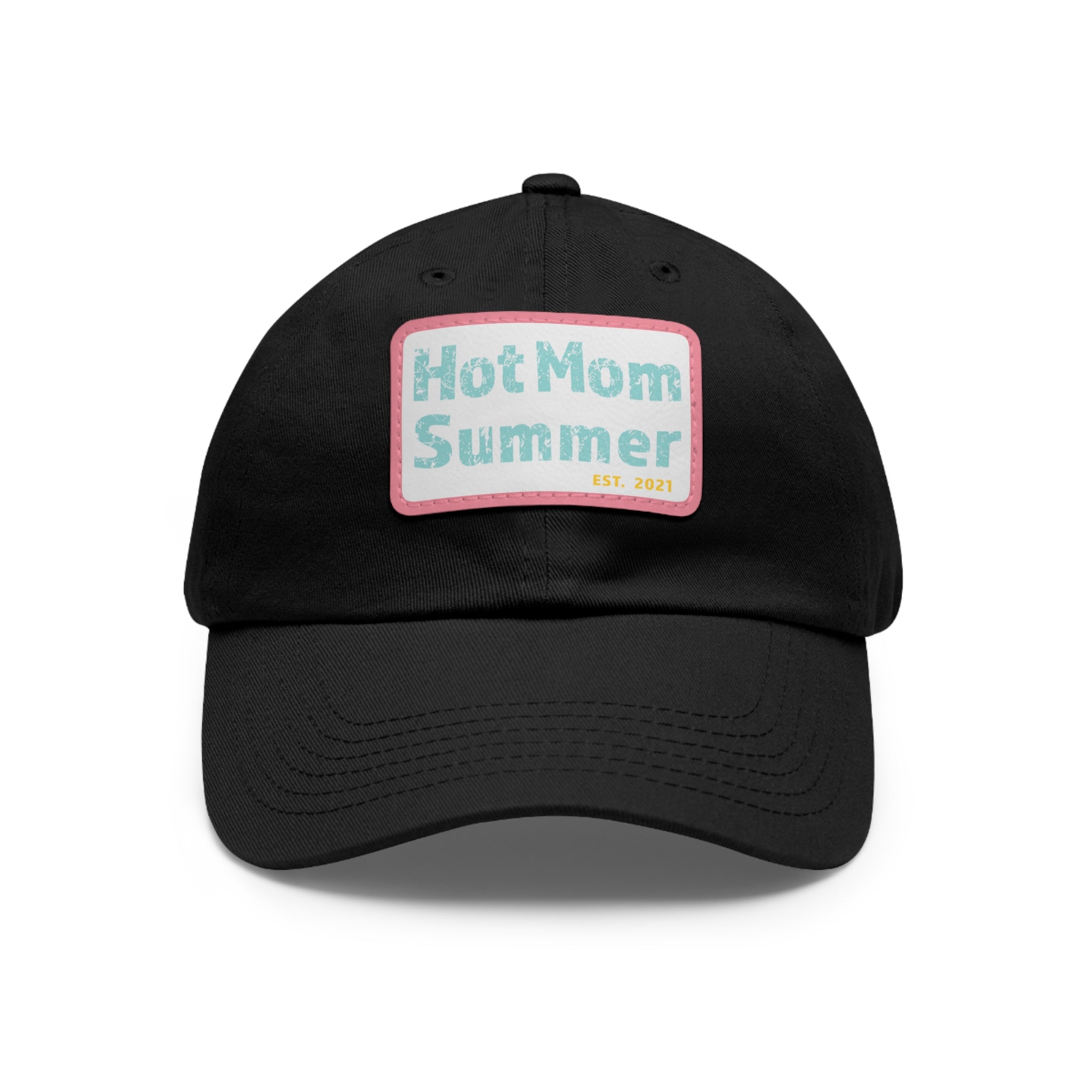 Hot Mom Summer Hat with Leather Patch - Dad Bod Summer