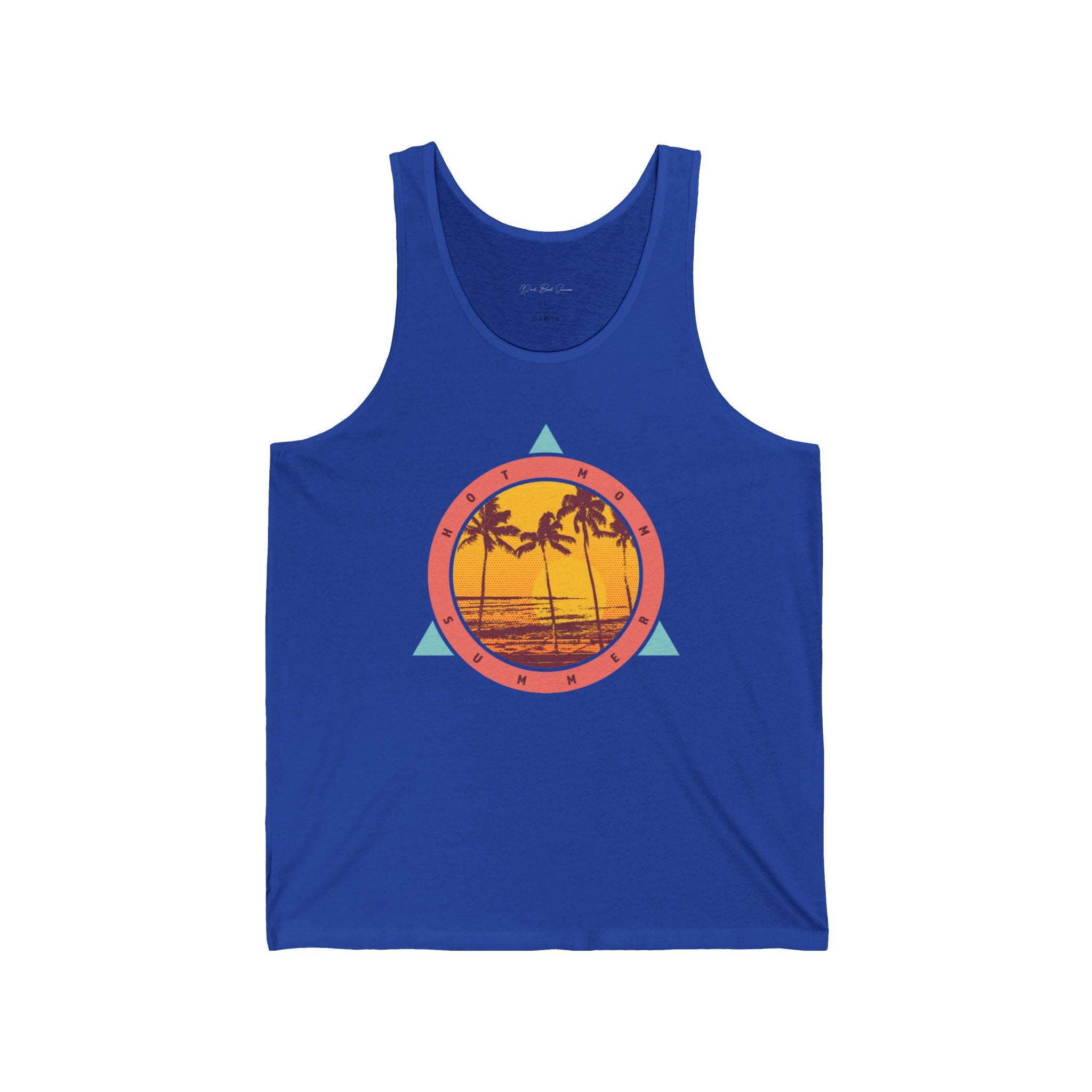 "Hot Mom Summer Retro Tank Top" - Ladies Tank Tops