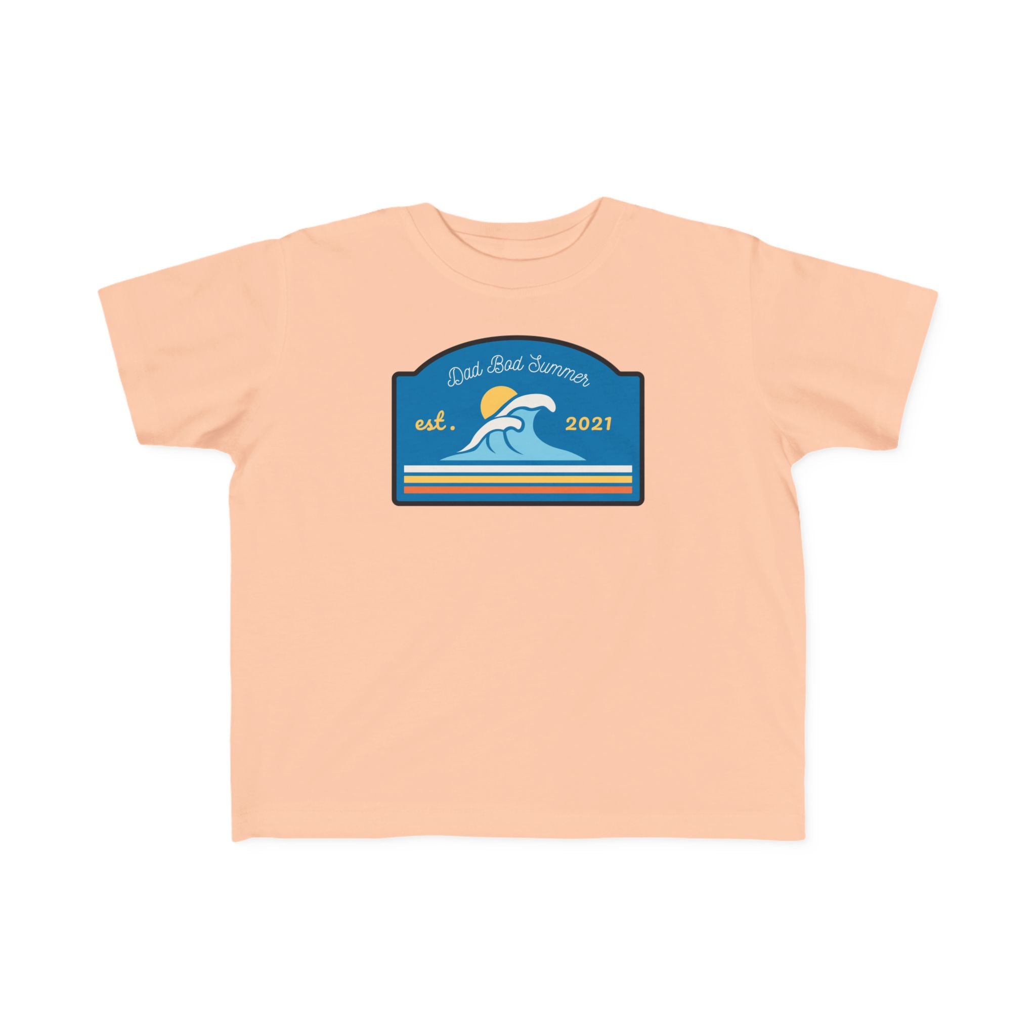 "Dad Bod Summer Ocean Waves" - Toddler Beach Shirts