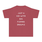 Just A Kid With Big Fishing Dreams | Kids Fishing Shirt