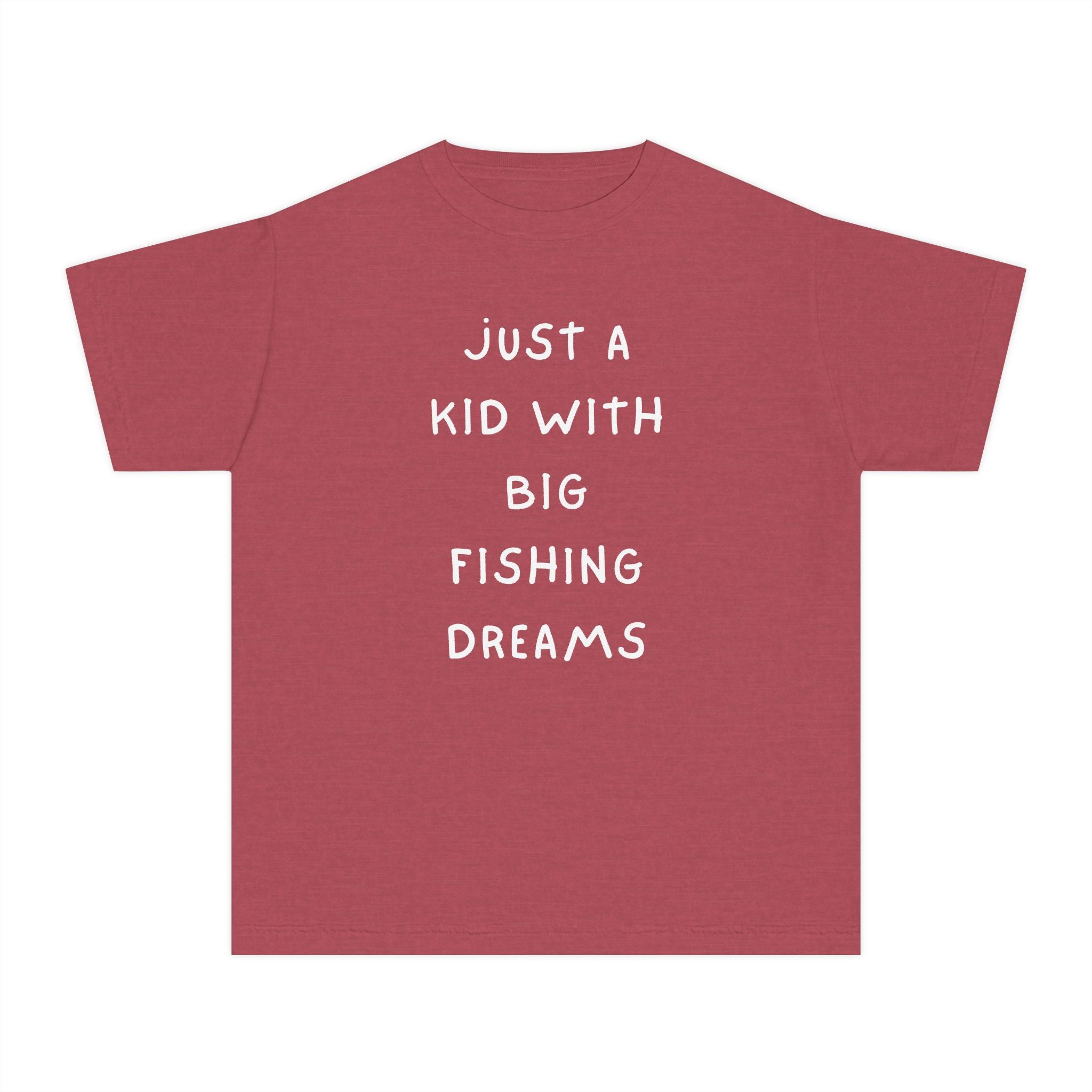 Just A Kid With Big Fishing Dreams | Kids Fishing Shirt