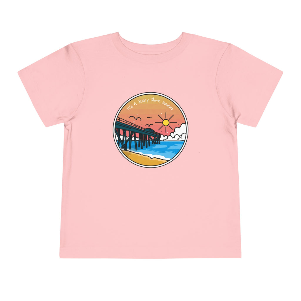 Toddler "Jersey Shore Summer" Short Sleeve Tee - Dad Bod Summer