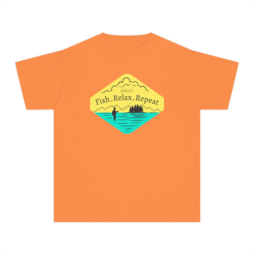 Fish, Relax, Repeat | Kids Fishing Shirt