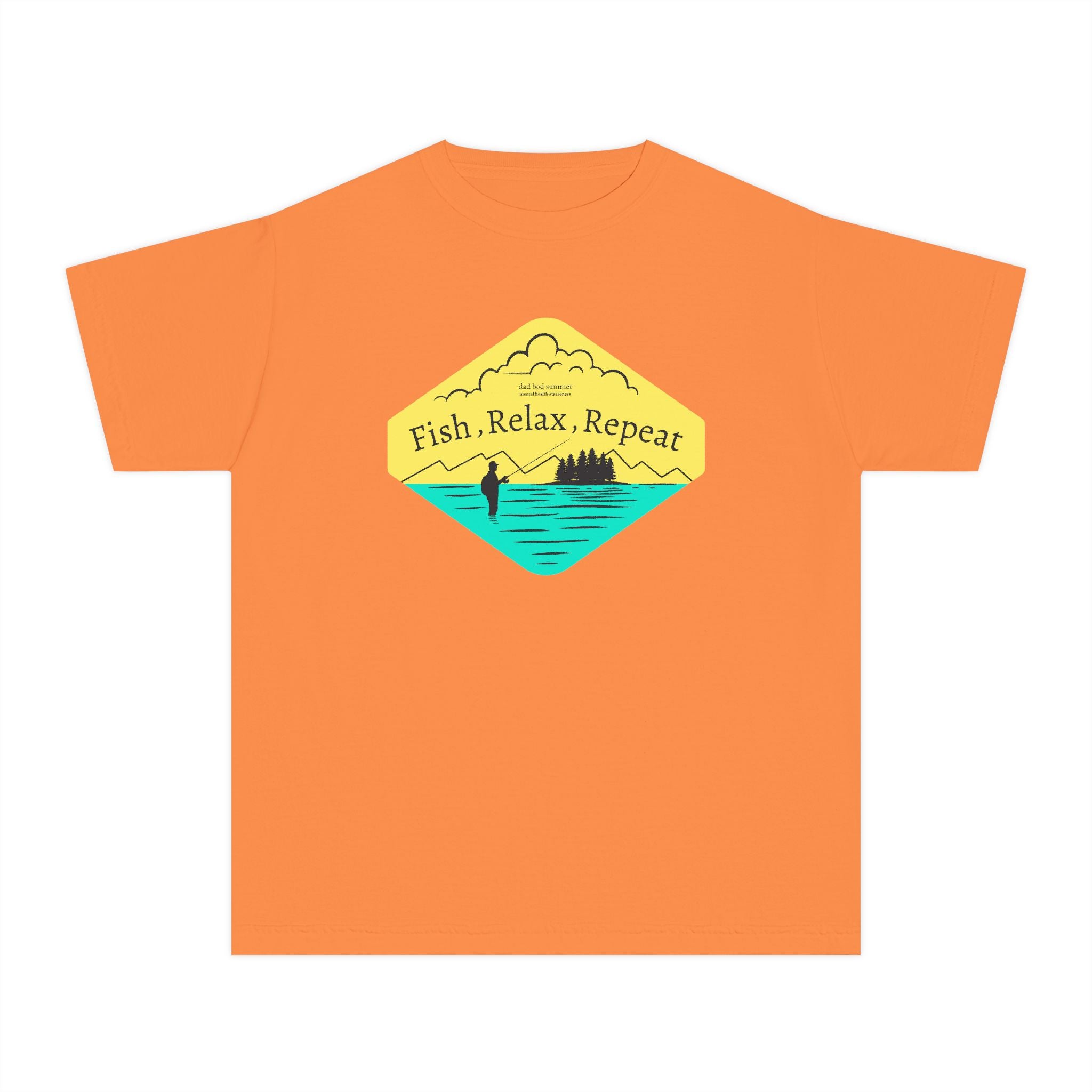 Fish, Relax, Repeat | Kids Fishing Shirt