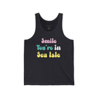 "Smile You're In Sea Isle Tank Top" - Beach Tank Tops