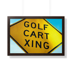 "Golf Cart Sign!" - Golf Wall Art