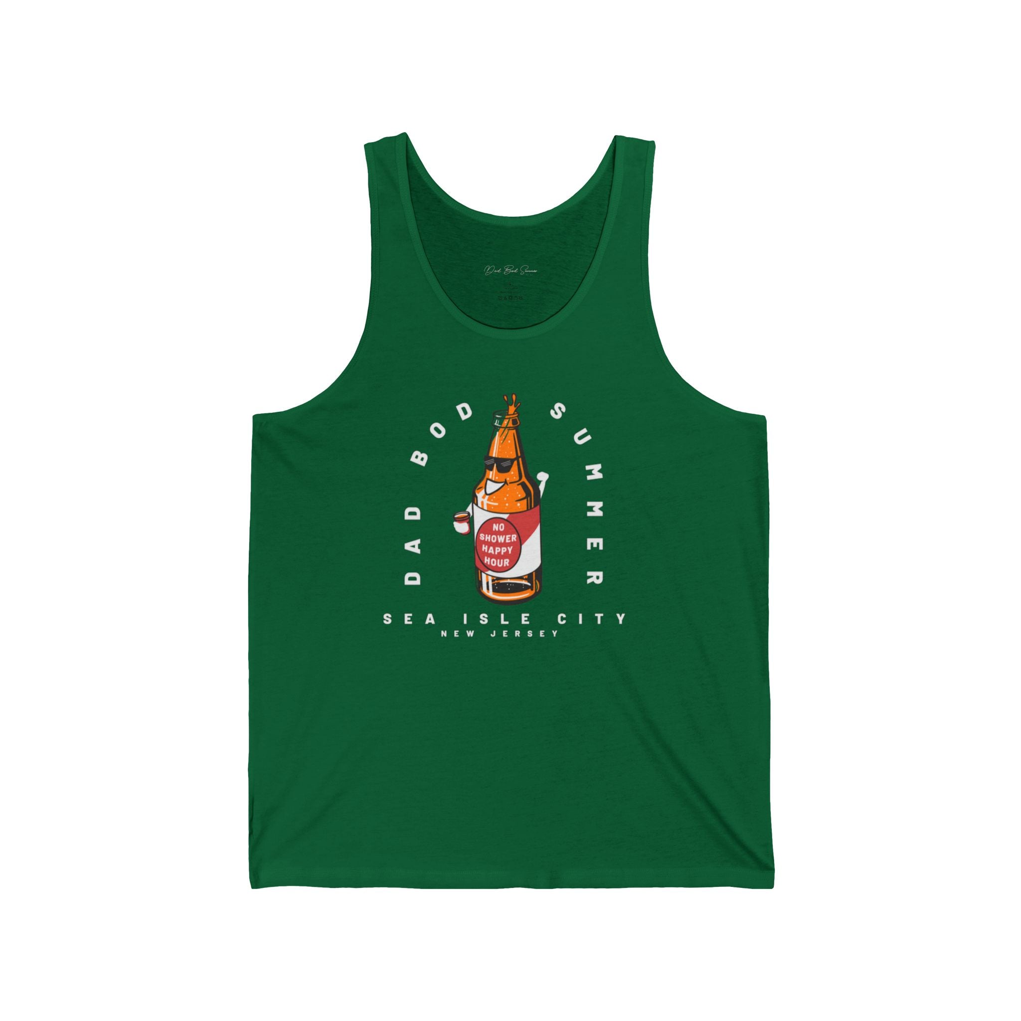 "No Shower Happy Hour in Sea Isle City" - Beach Tank Tops