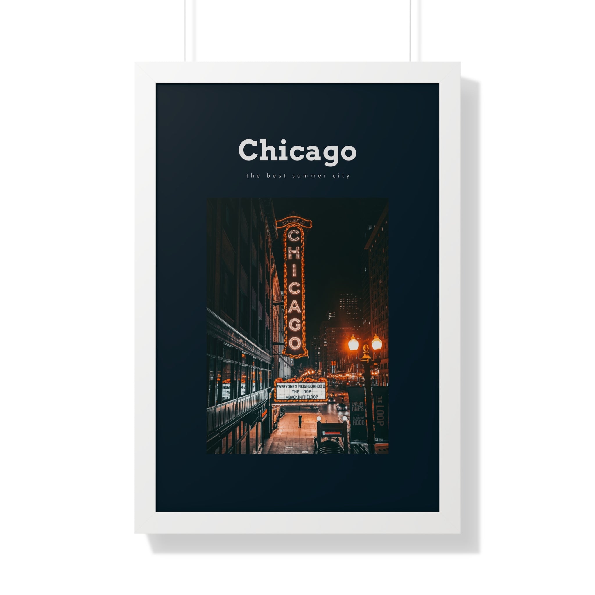 "The Best Summer City" - Chicago Wall Art - Chicago CIty Wall Art
