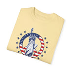 "Lady Liberty Screaming Play Freebird" - America Shirt