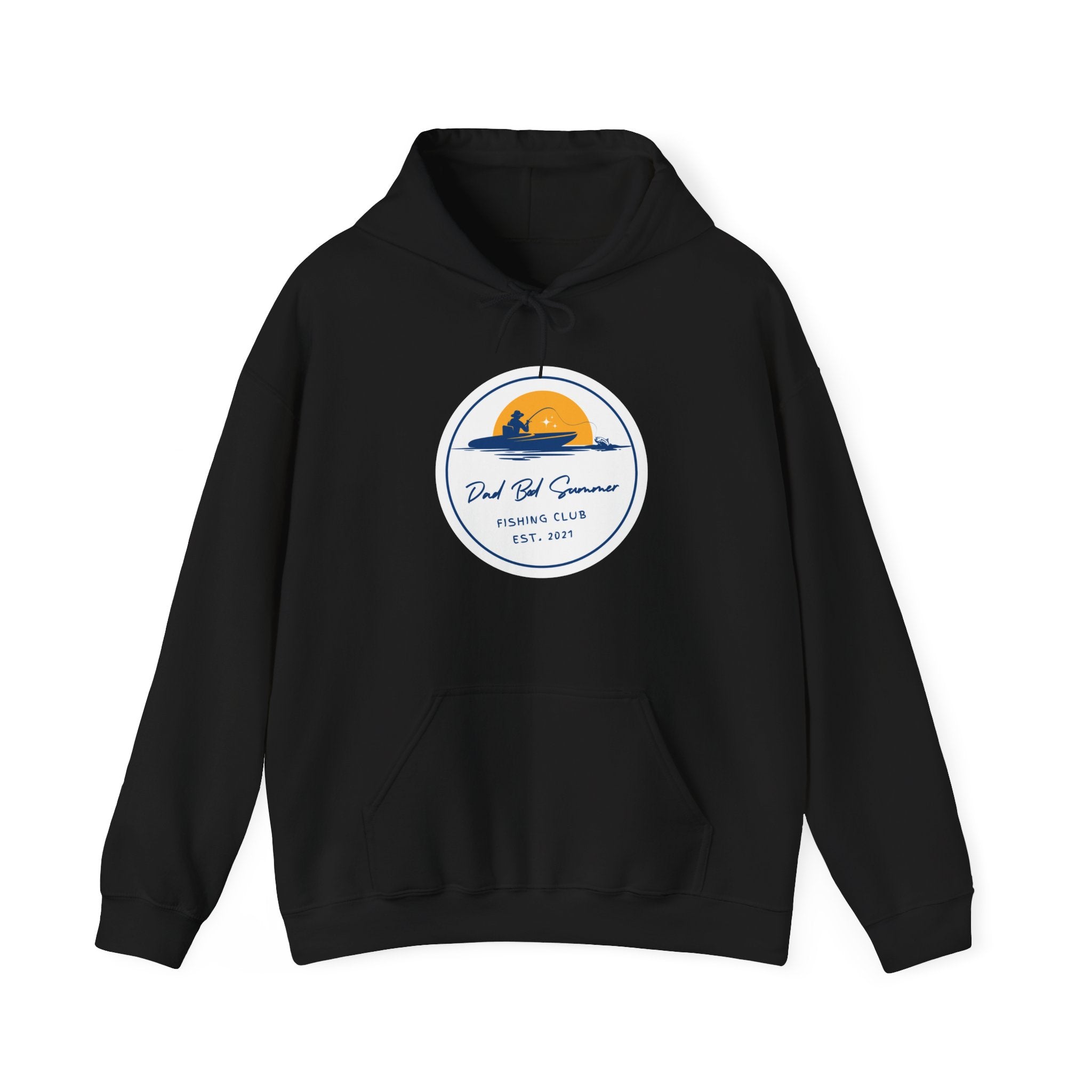 "Dad Bod Summer Fishing Club" - Fishing Hoodie