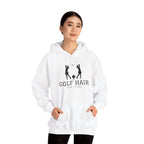 "Women's Golf Hoodie: Golf Hair Don't Care" - Golf Hoodie