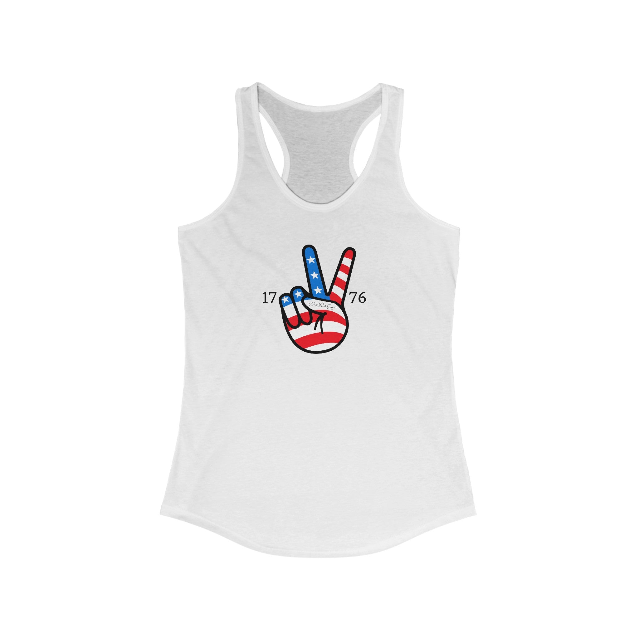 "1776 Peace Sign Tank-Top" - Ladies Tank Tops