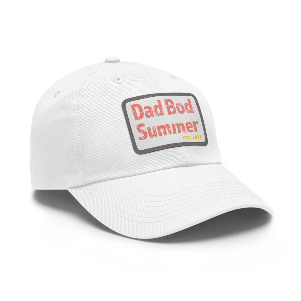 Dad Bod Summer Hat with Leather Patch - Dad Bod Summer