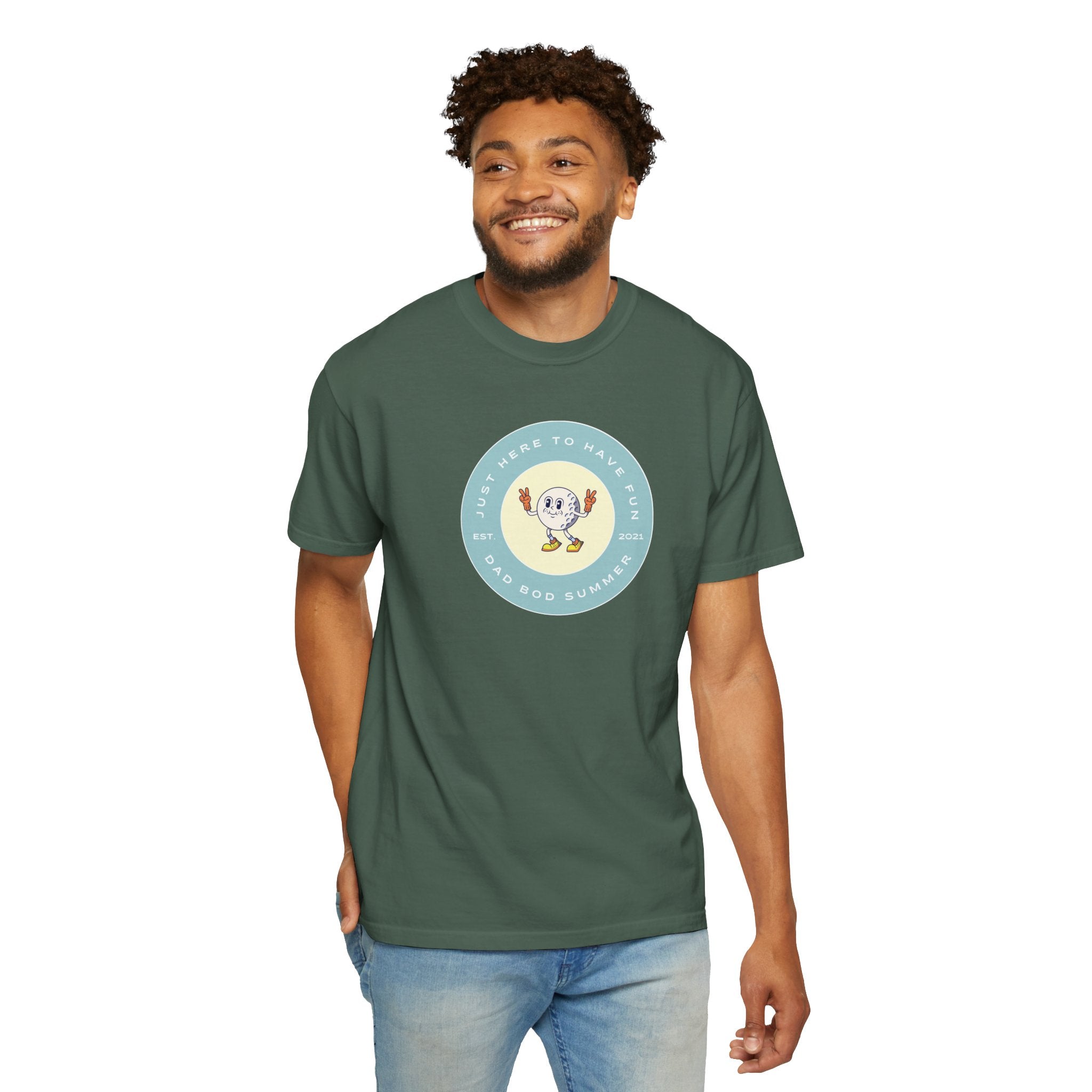 Just Here To Have Fun | Golf T Shirt