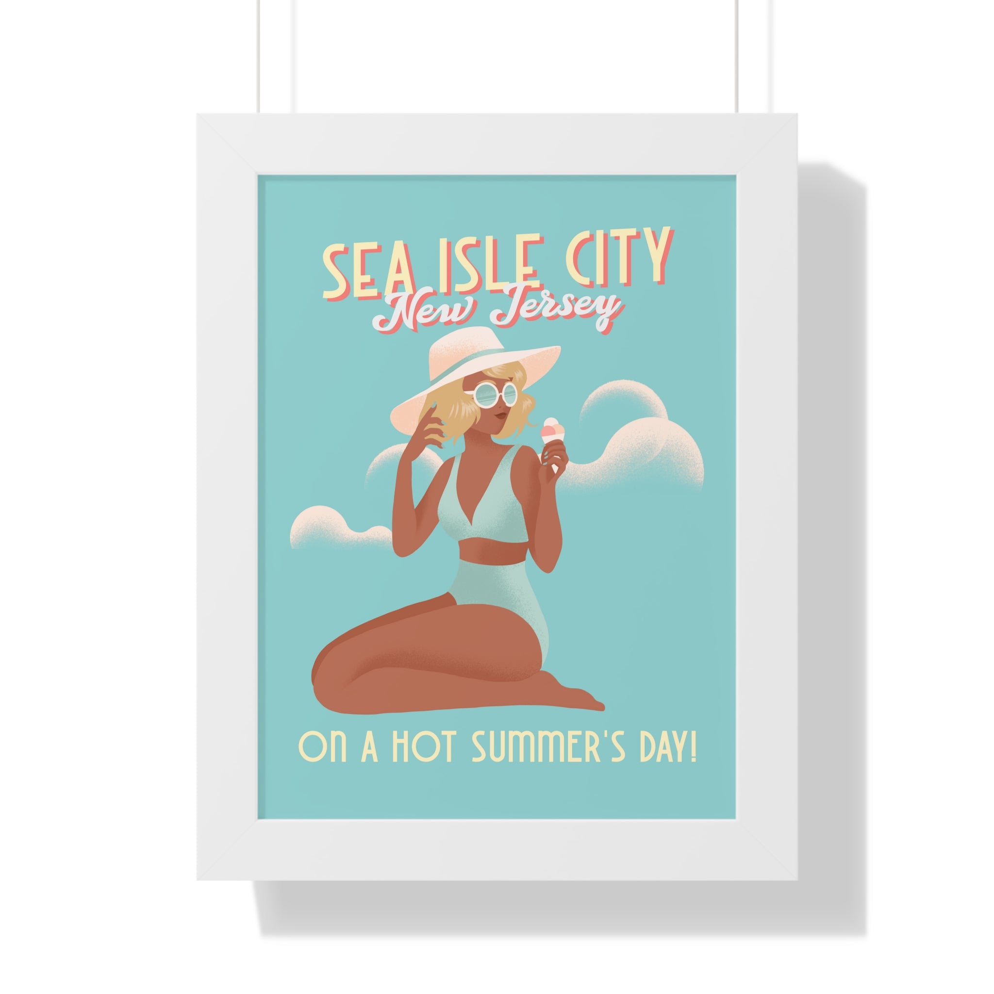 "Sea Isle City On A Hot Summer's Day" - Beach Wall Art