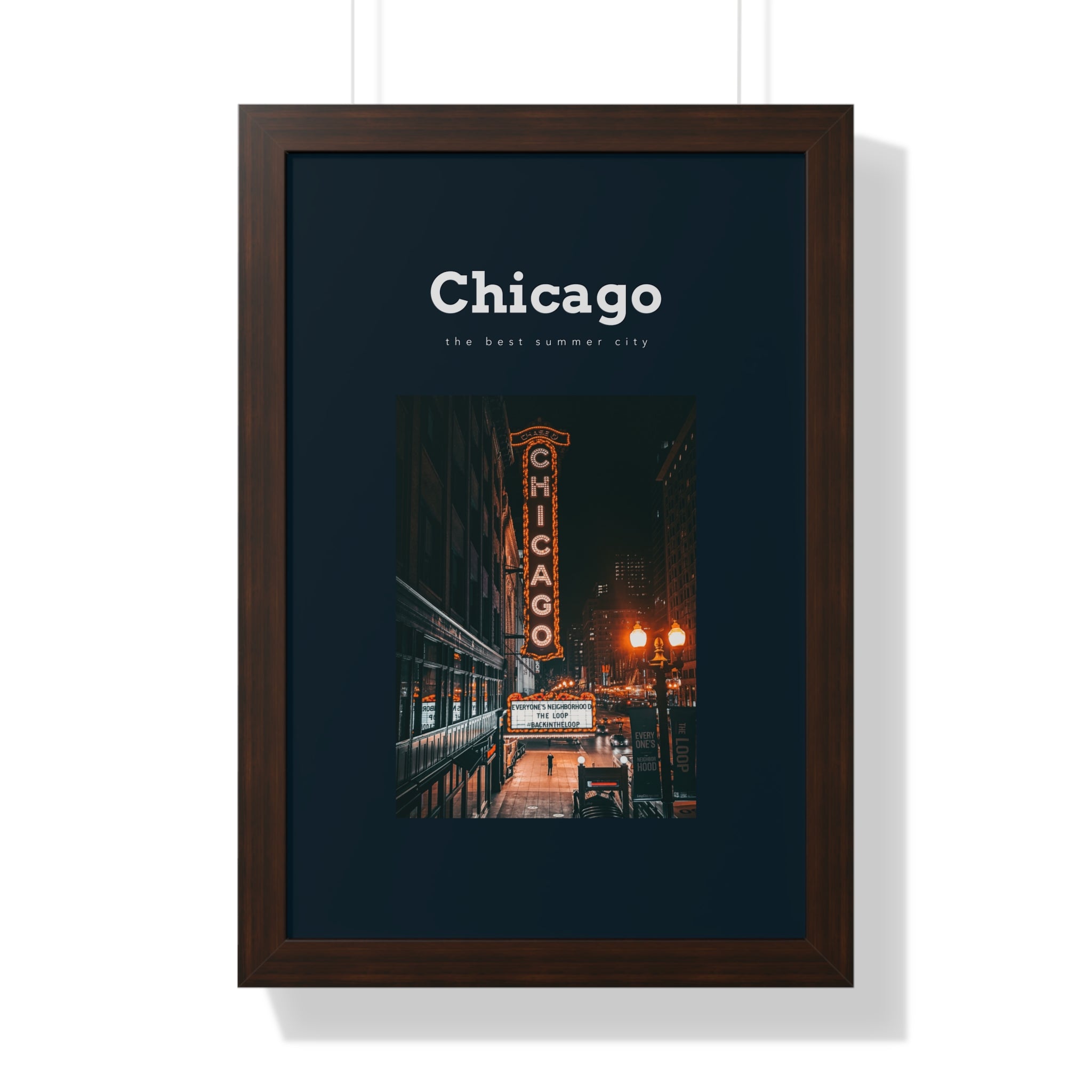 "The Best Summer City" - Chicago Wall Art - Chicago CIty Wall Art