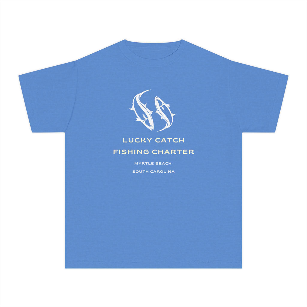 Lucky Catch Fishing Charter | Kids Fishing Shirt