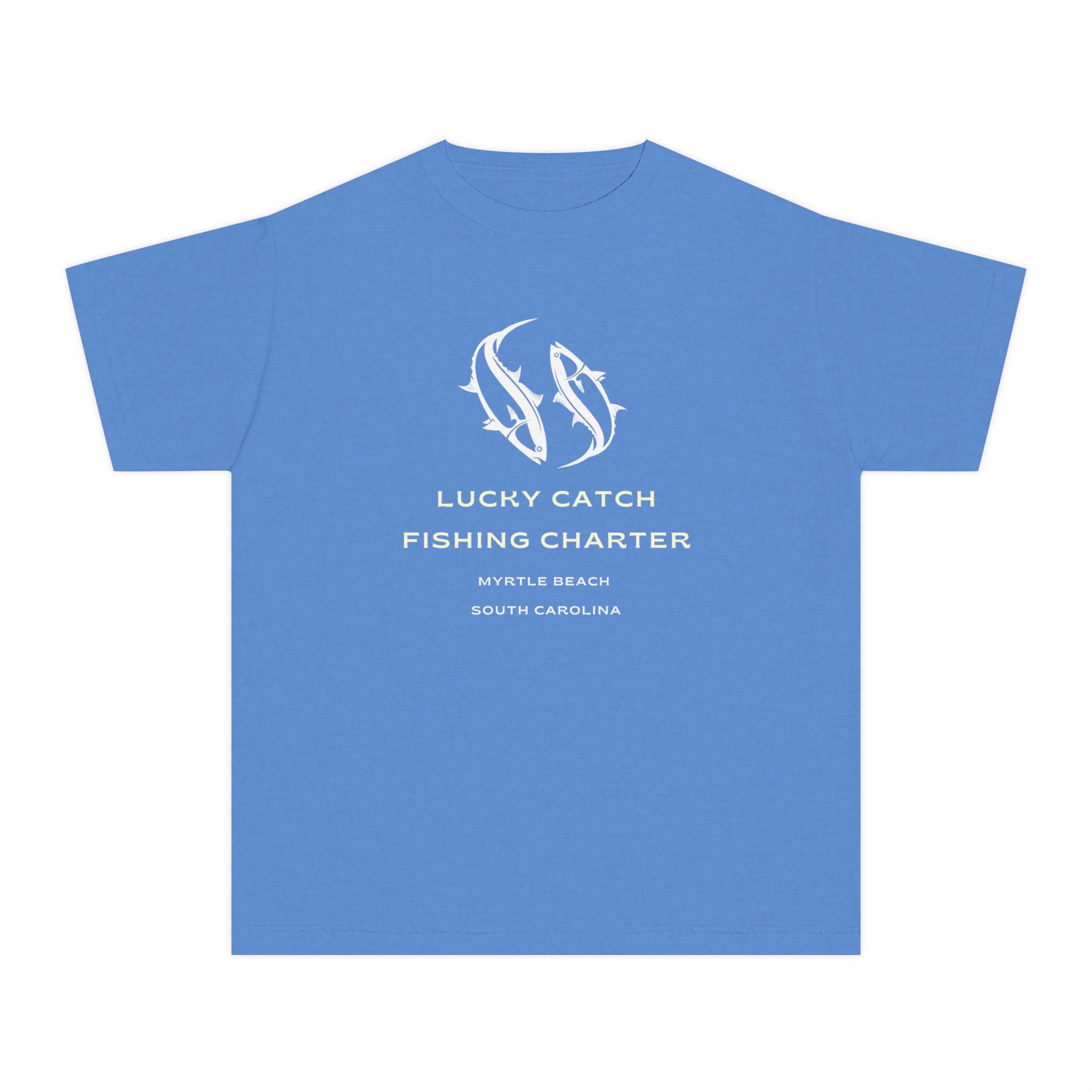 Lucky Catch Fishing Charter | Kids Fishing Shirt