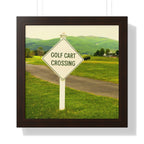 "Golf Cart Crossing" - Golf Wall Art