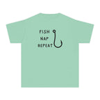 Fish Nap Repeat | Kids Fishing Shirt