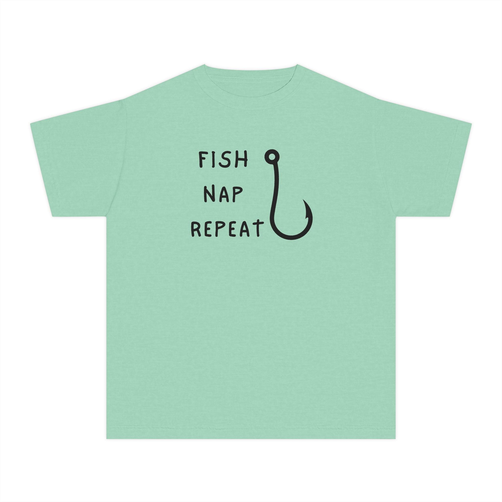 Fish Nap Repeat | Kids Fishing Shirt